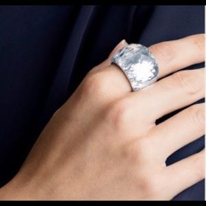 Swarovski Nirvana clear crystal ring